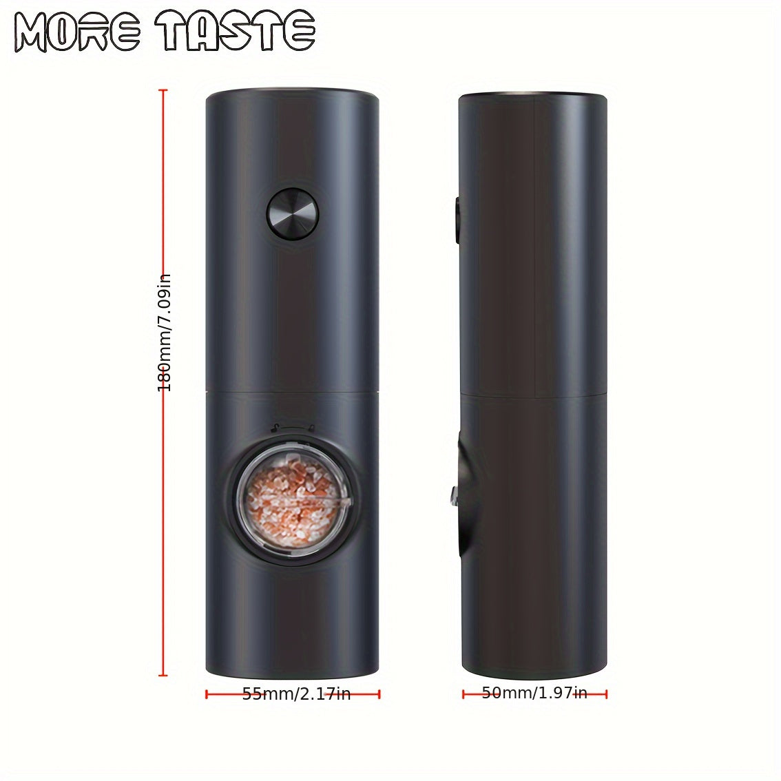 Electric Salt And Pepper Grinder Set(2pcs)