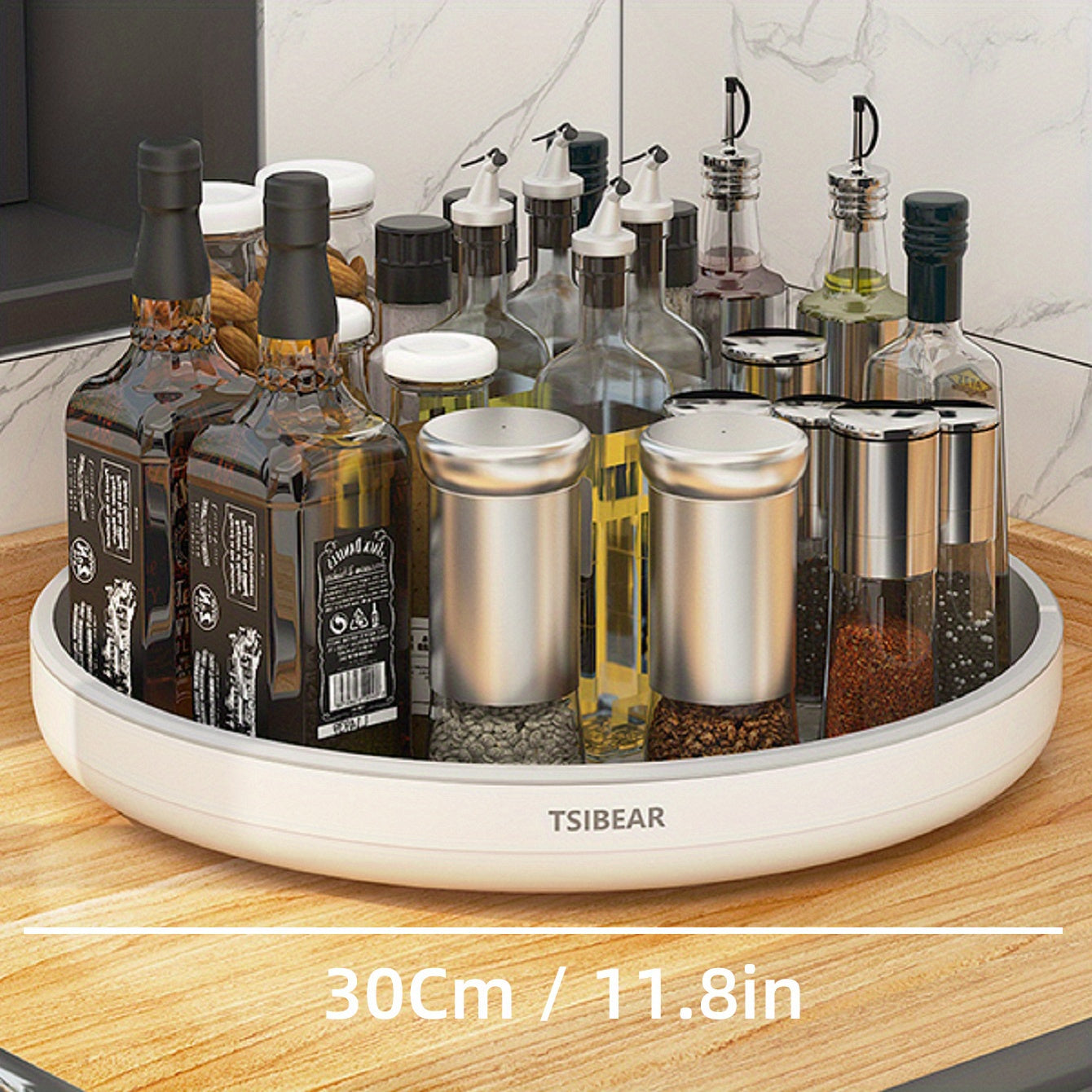 1pc 360° Rotating Kitchen Organizer