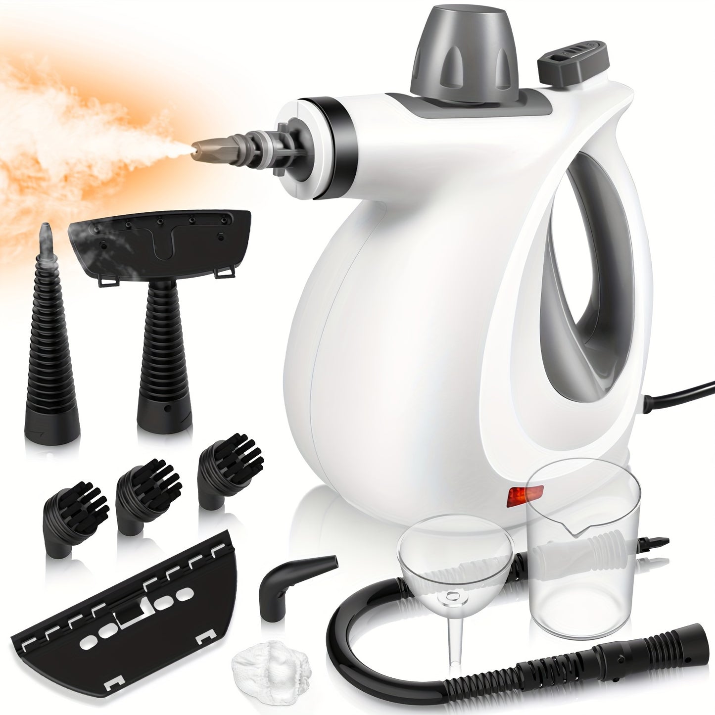 Hattyroom Handheld Pressurized Steam Cleaner 12 PCS Accessories