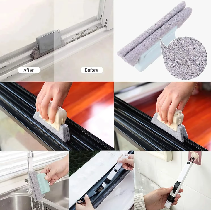 Sparkling Window Groove Cleaner - 6 Pcs