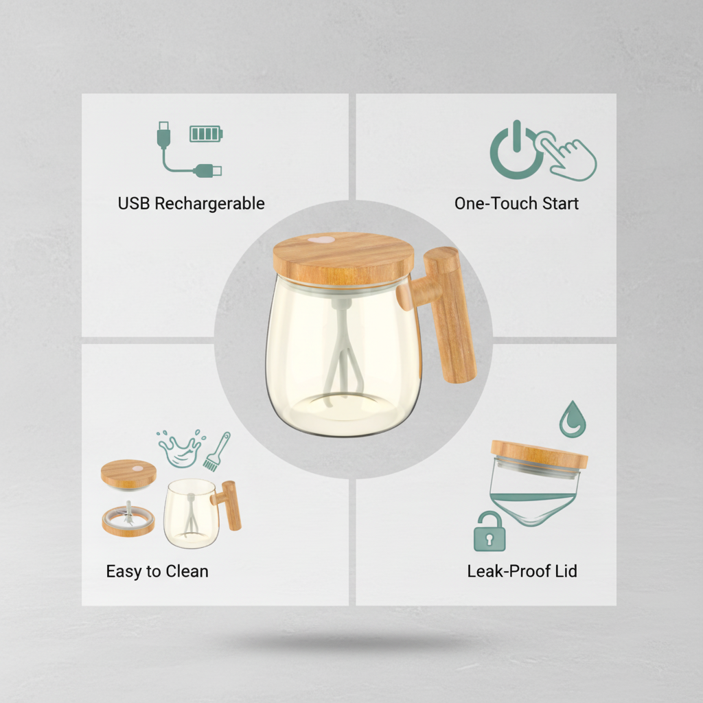 AutoBlend Glass Mug