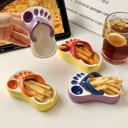 Ceramic Flip Flop Shaped Dipping Bowl