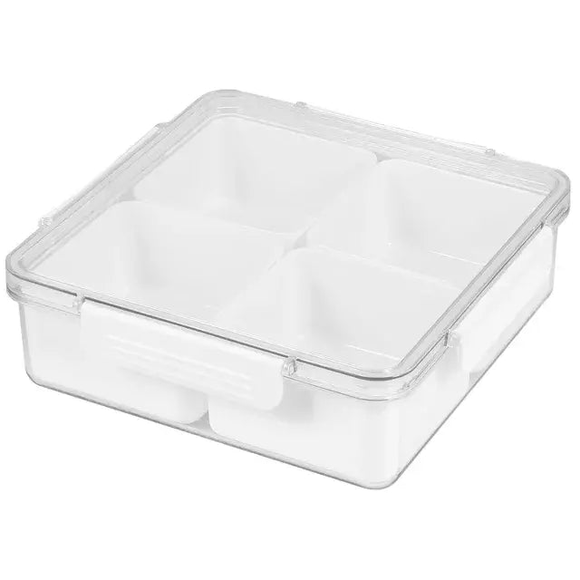 Square/Round Divided Serving Tray with Lid