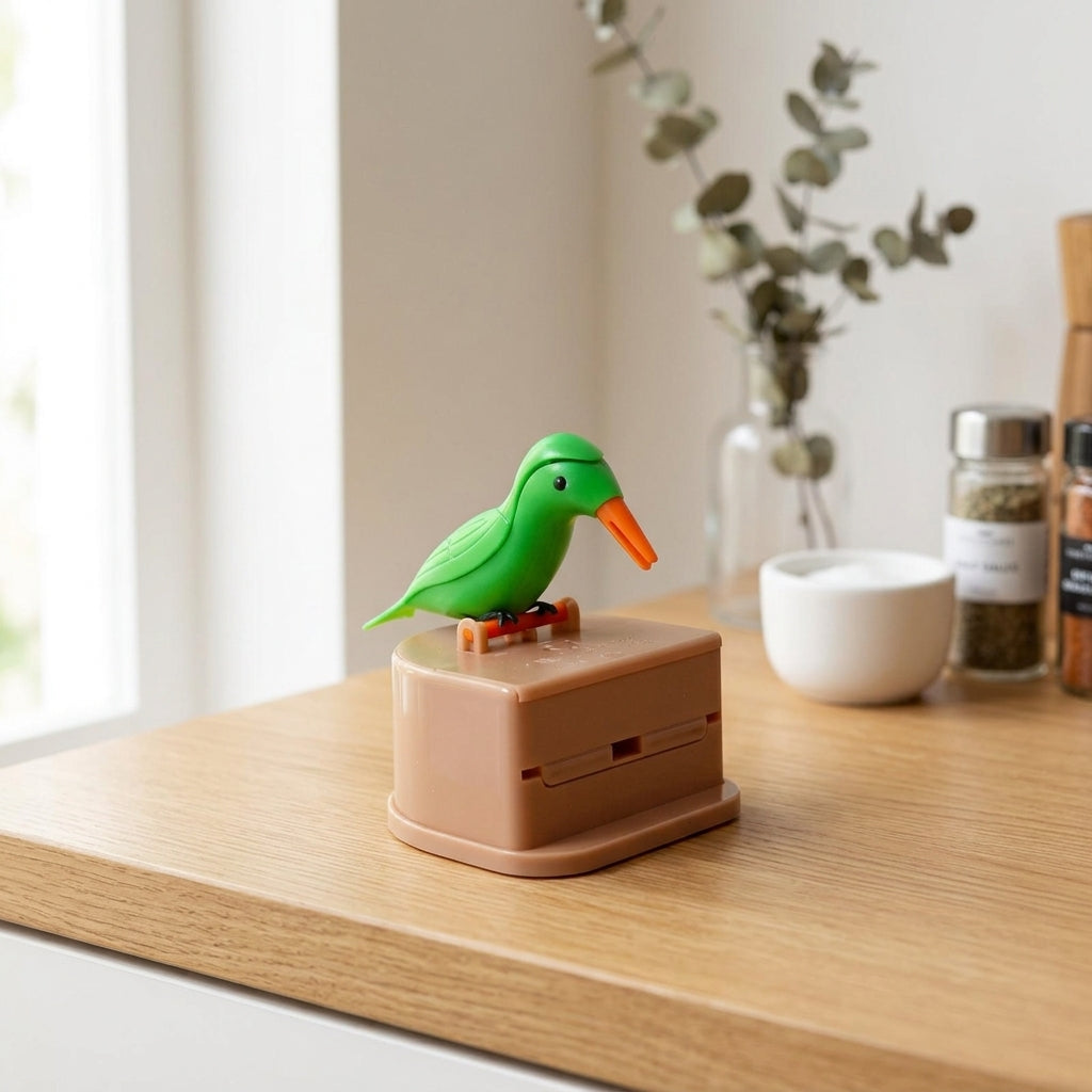 Birdy Toothpick Dispenser, modern bird design,