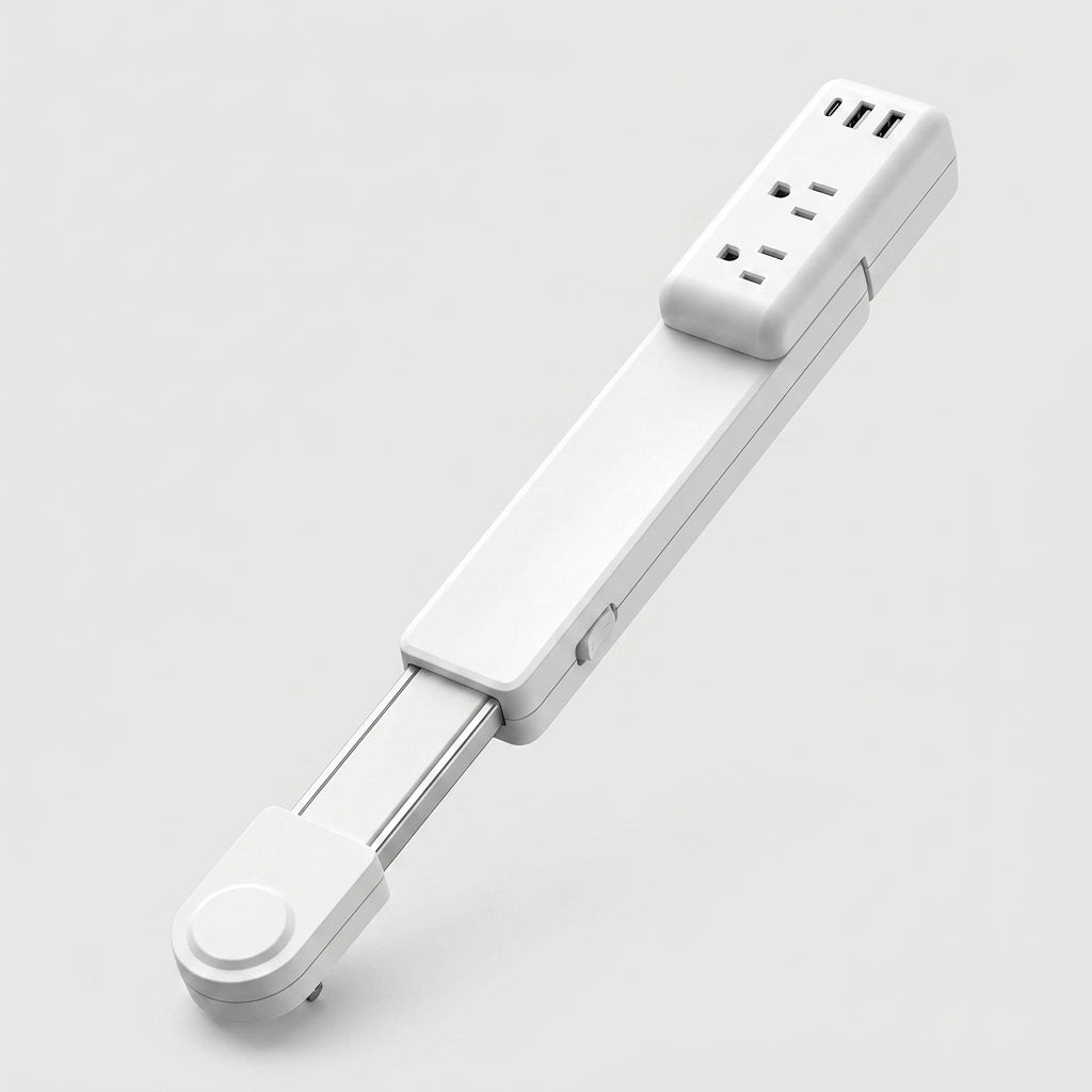 Modern Extendable Outlet & USB Charger, sleek
