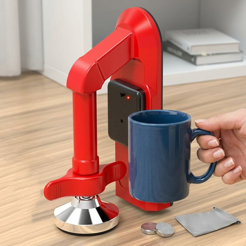 Portable Door Stopper Alarm in modern home interior, offering instant security & travel safety.