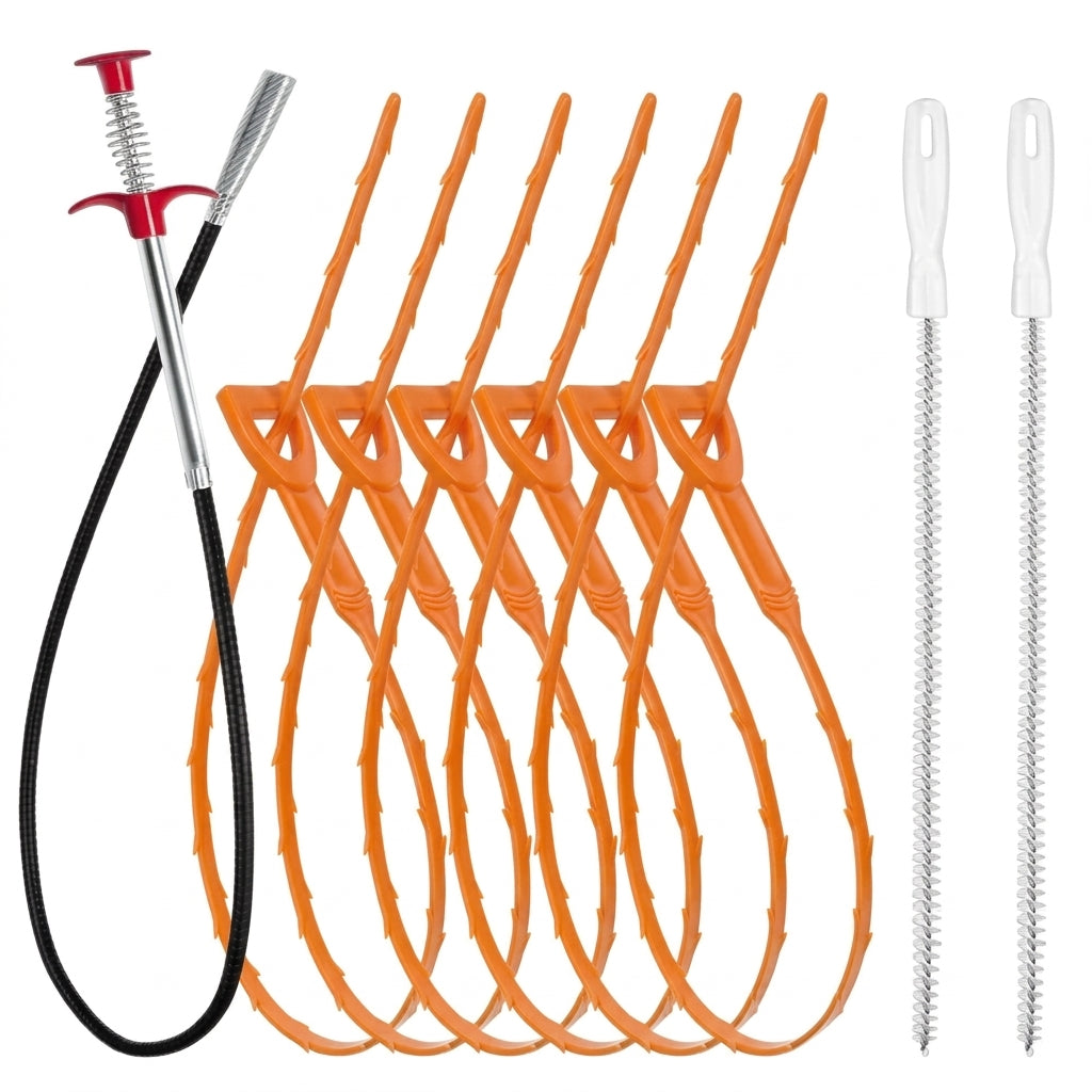 Drain Clog Remover Kit in modern home interior, deep