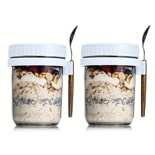 2pcs Oatmeal Cup Portable Yogurt Breakfast Cup