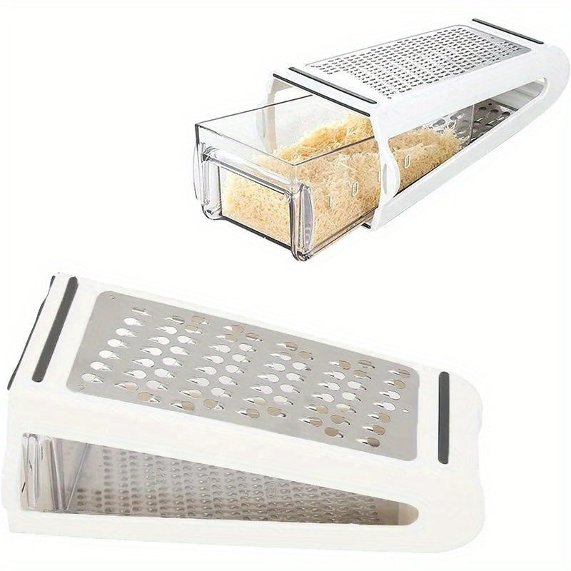 Stainless Steel Cheese Grater With Container