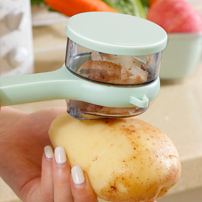 Multi-Functional Fruit & Vegetable Peeler With Storage