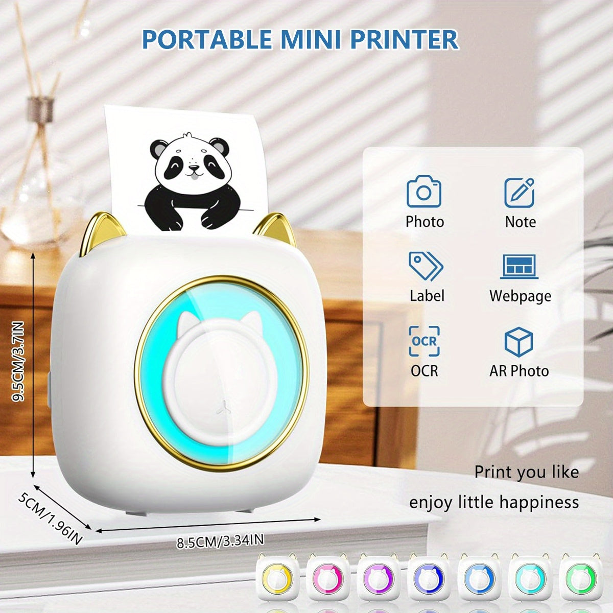 Portable Wireless Mini Printer