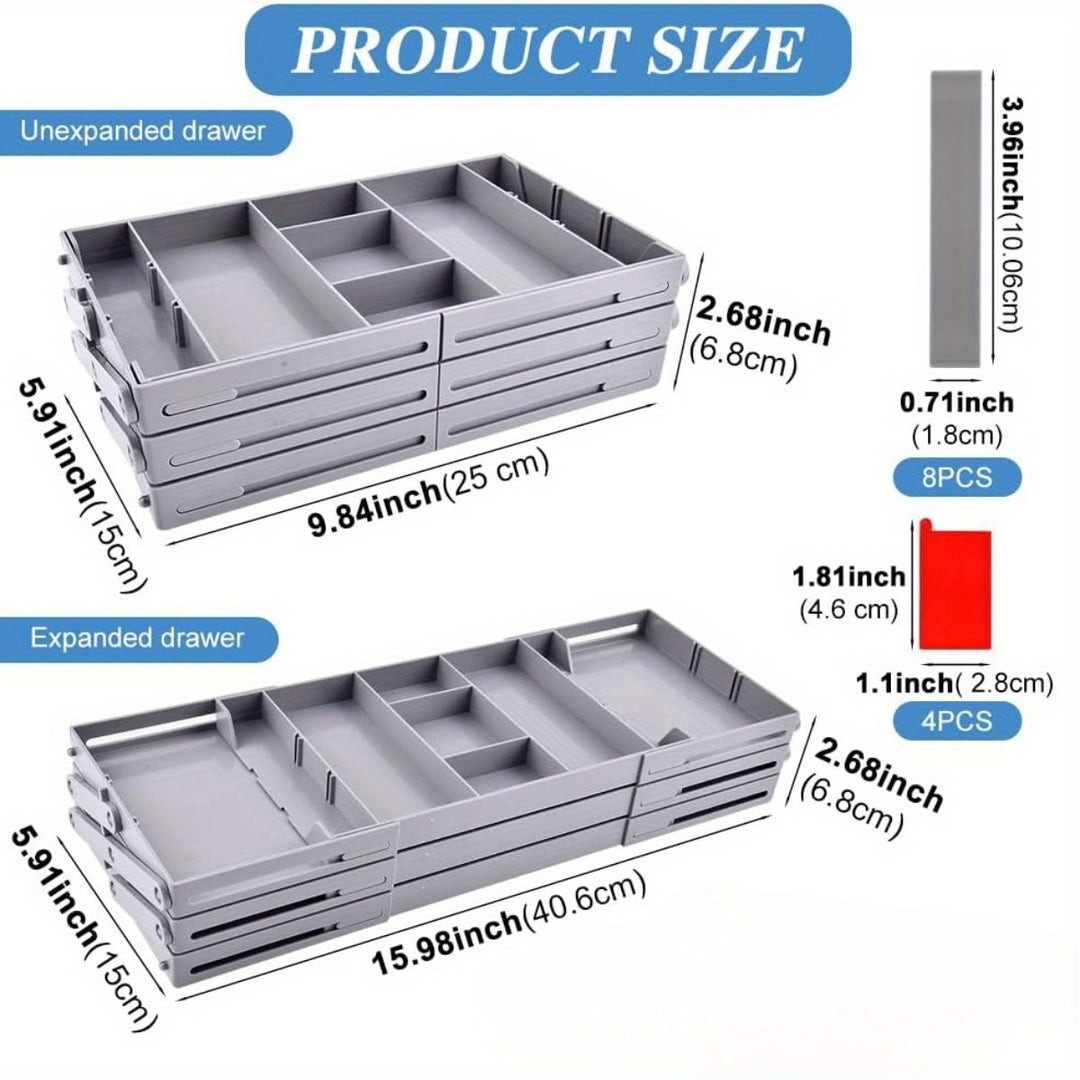 Transform Drawers: Expandable 3-Tier Organizer