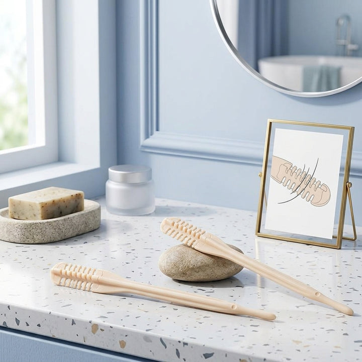 Precision Nose Hair Trimmer Kit: two beige manual