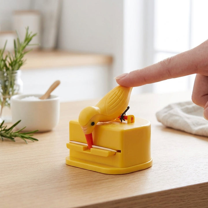 Birdy Toothpick Dispenser, sleek modern