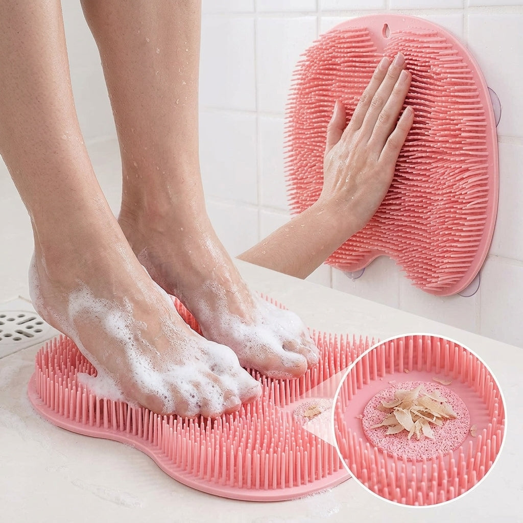 Shower Foot Scrubber Mat for deep clean & massage,