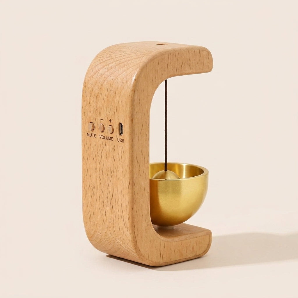 Modern Copper & Wood Doorbell Chime.