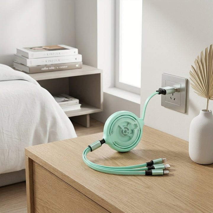 3-in-1 Retractable Universal Charger in