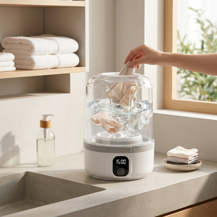 Mini Portable Underwear Washer, sleek,