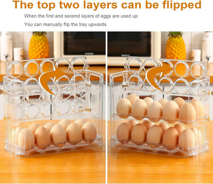 3 Layers Egg Box Holder Storage