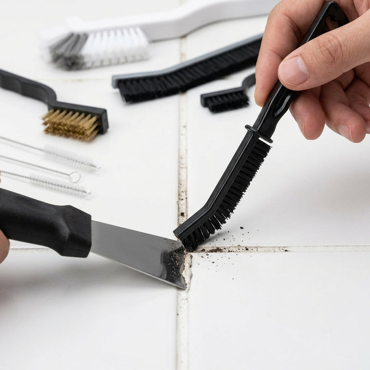 Ultimate Crevice & Grout Deep Cleaning Kit with sleek