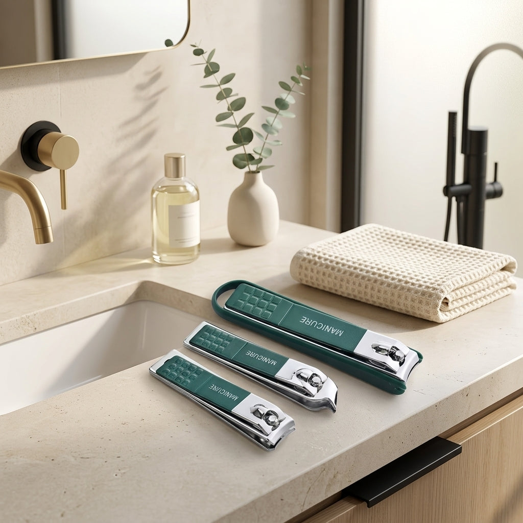 Anti-splash nail clipper set, sleek design