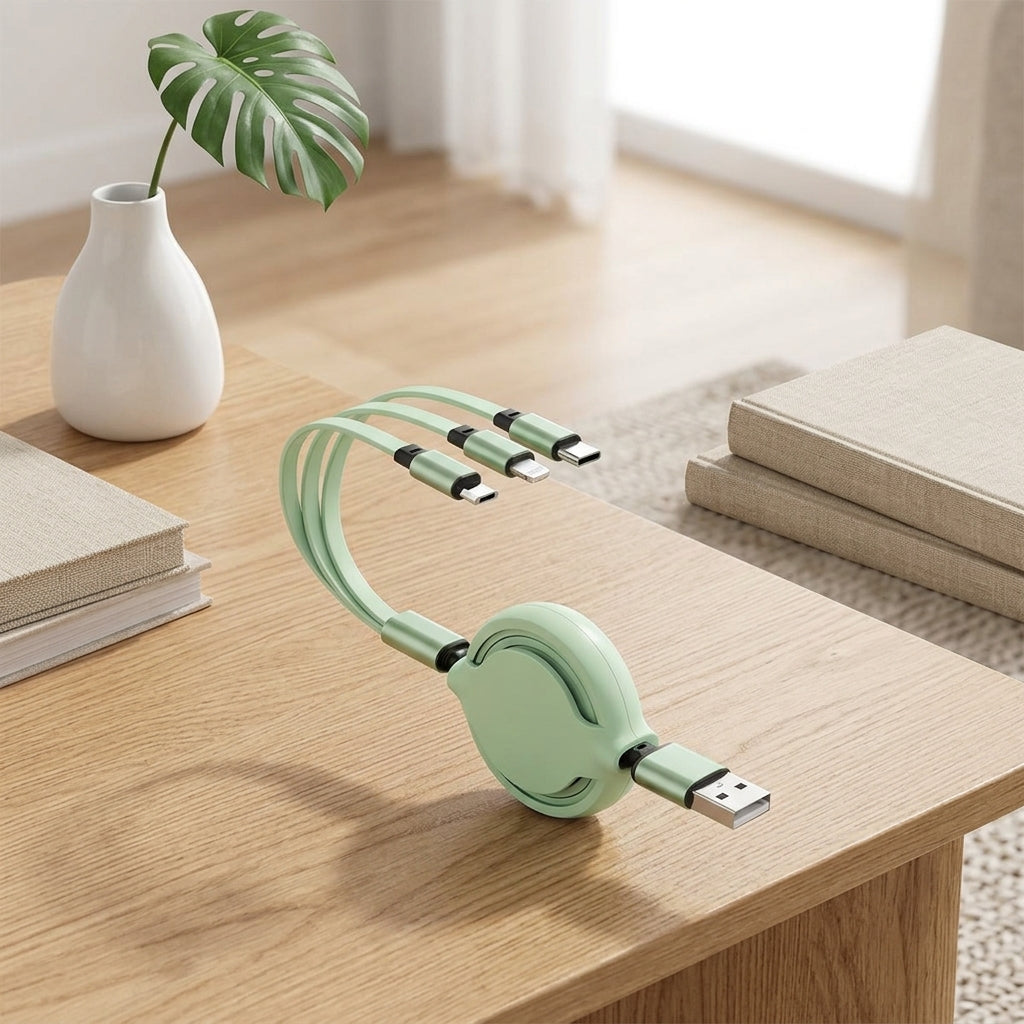3-in-1 Retractable Universal Charger