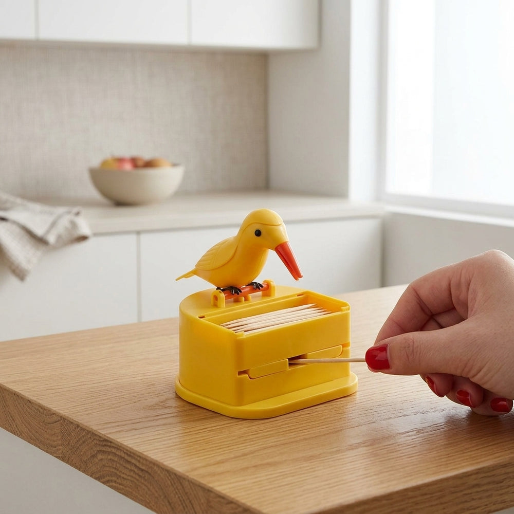 Birdy Toothpick Dispenser, sleek bird design,