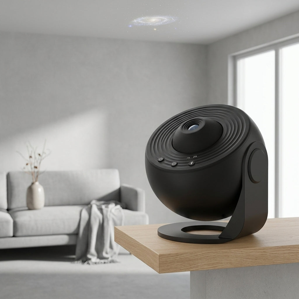 Celestial Star Projector for Dreamy Rooms illuminating a modern