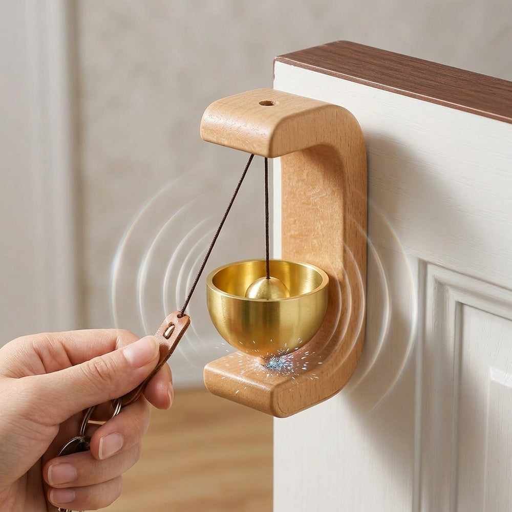 Copper & Wood Doorbell Chime in
