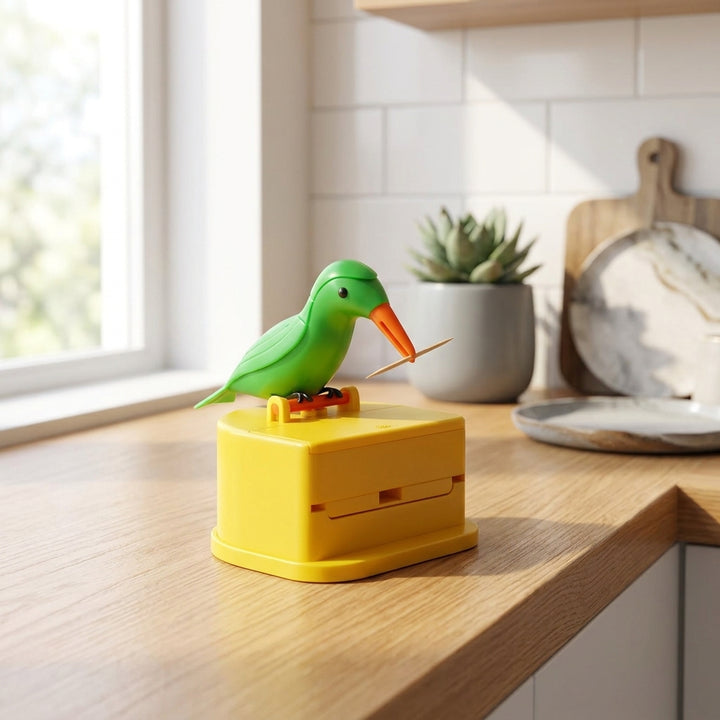 Birdy Toothpick Dispenser, sleek bird design