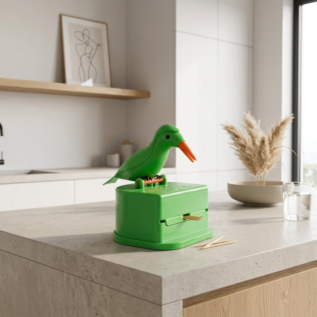 Birdy Toothpick Dispenser, modern bird-