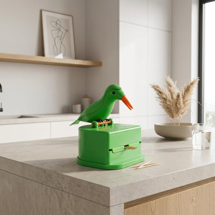 Birdy Toothpick Dispenser, modern bird-