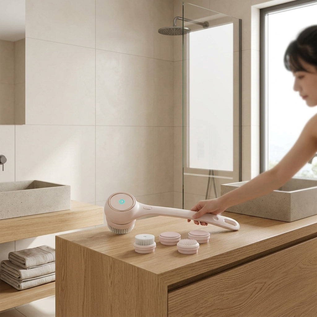 Power Back Scrubber for Deep Clean, sleek design in