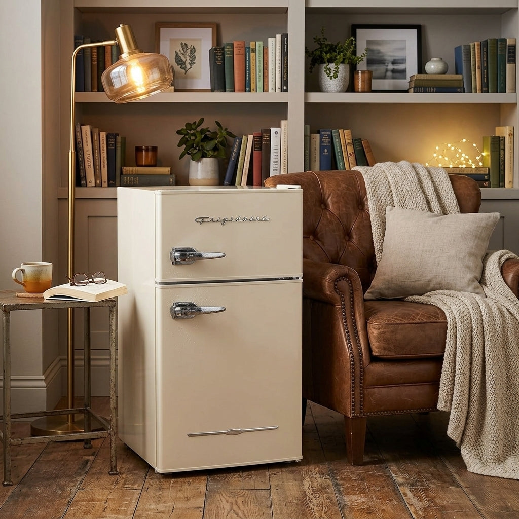 Frigidaire Retro Mini Fridge in a modern home,