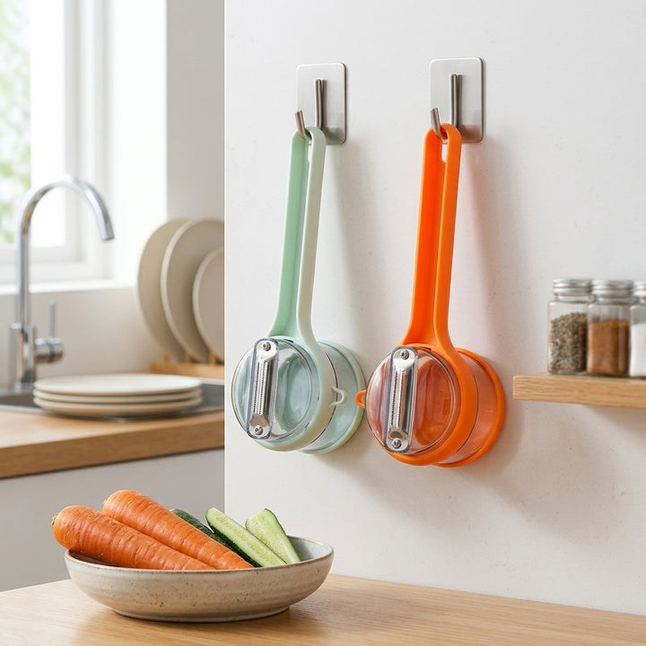 No Mess Peeler: Clean Kitchen, Easy Prep.