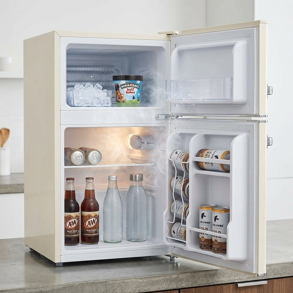 Frigidaire Retro Mini Fridge, compact and retro