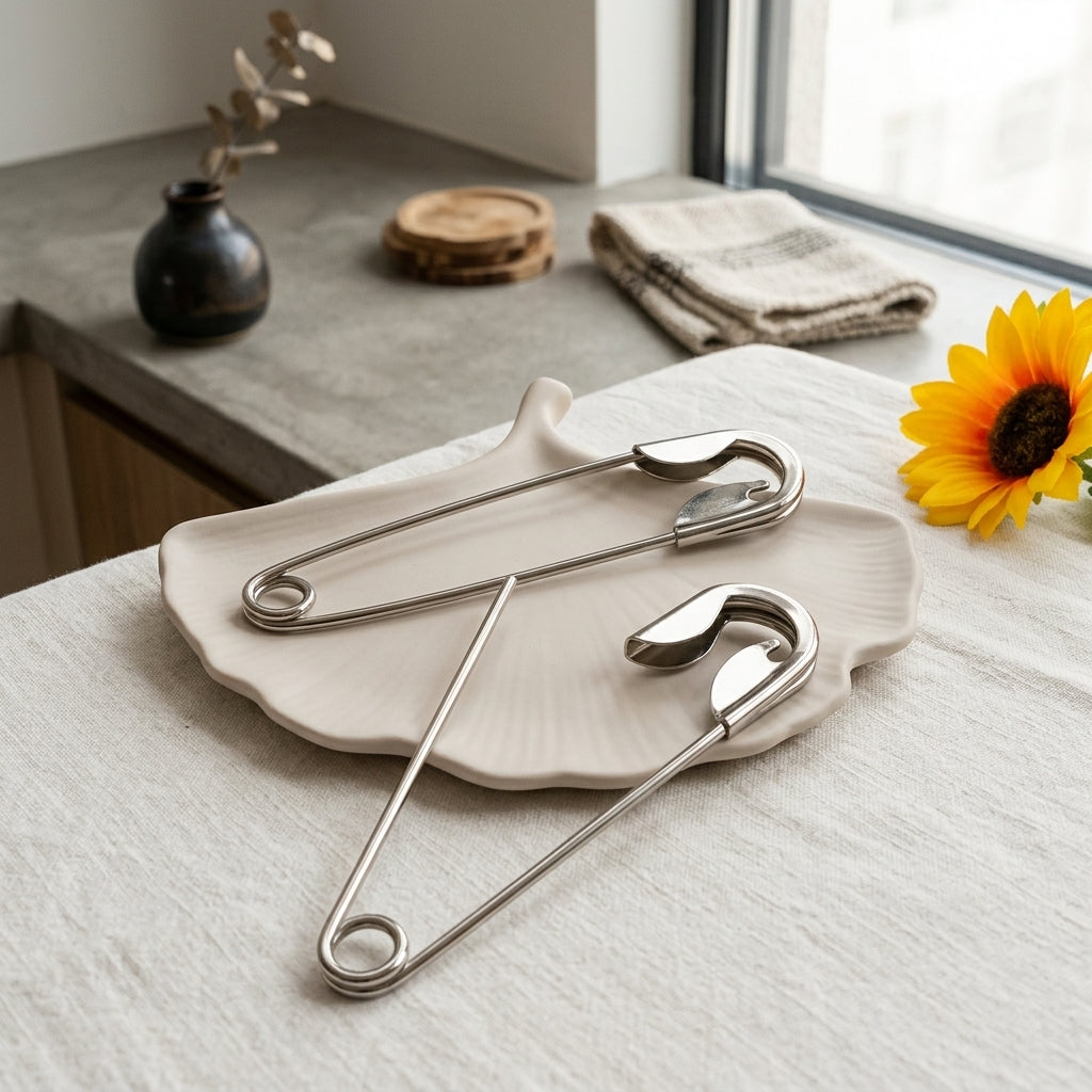 Safety Pin Hair Stick for secure, stylish updos;