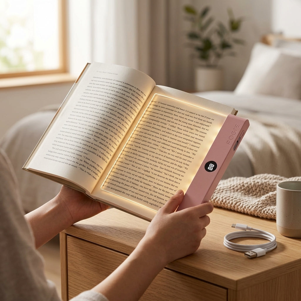 Lumalit Flat Book Light, sleek and modern,