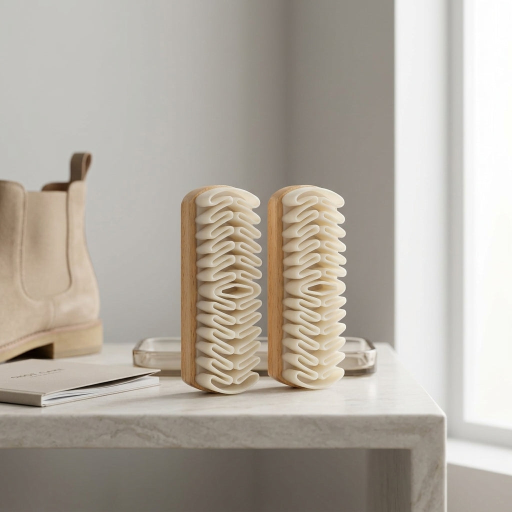 Suede & Nubuck Shoe Brush Set for cleaning &