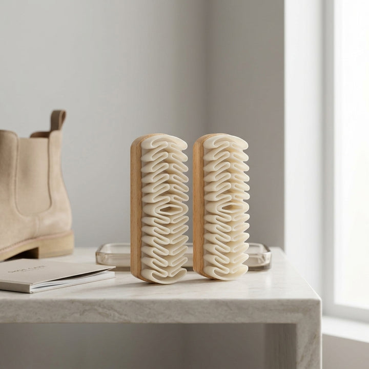 Suede & Nubuck Shoe Brush Set for cleaning &