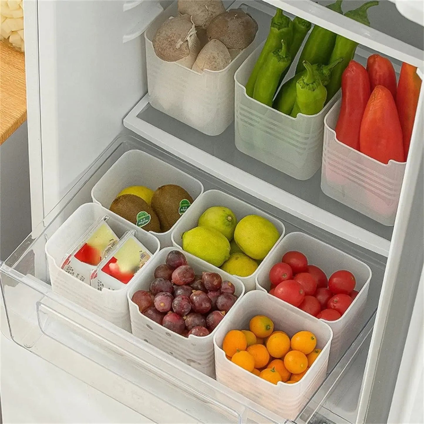 Fridge Side Door Storage Containers Plastic