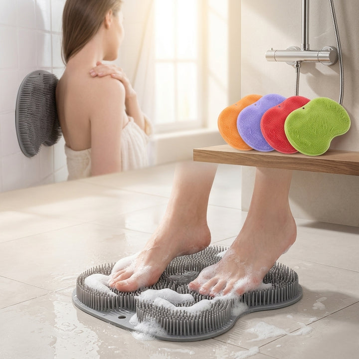 Shower Foot Scrubber Mat, sleek design