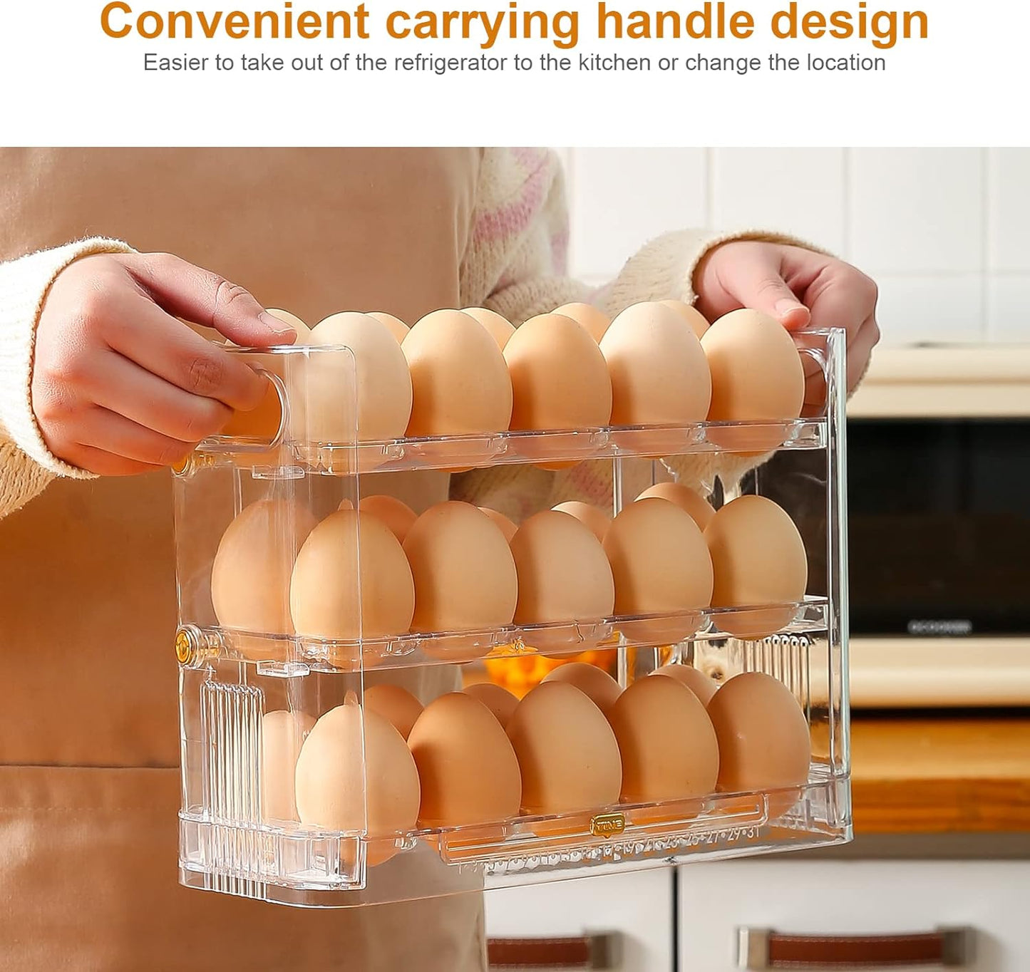 3 Layers Egg Box Holder Storage