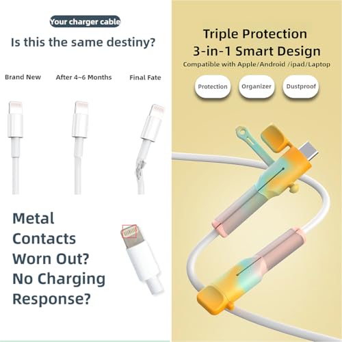 Charger Cable Protectors (12-Pack) — Double Lifespan