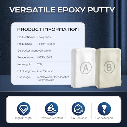 Steel-Reinforced AB Epoxy Putty