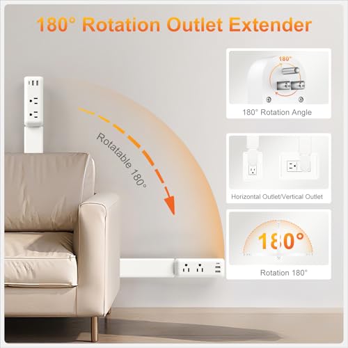 Extendable Outlet & USB Charger — Reach Hidden Power