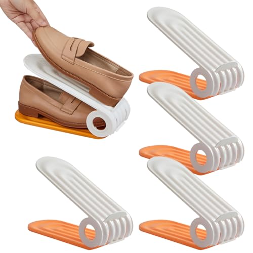 Shoe Slot Organizer 4-Pack – Double Your Closet Space