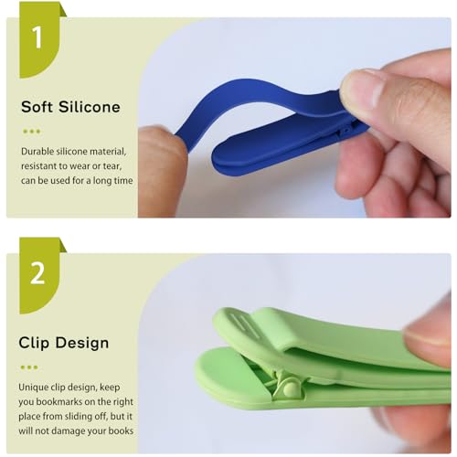 Auto-Hold Silicone Bookmarks