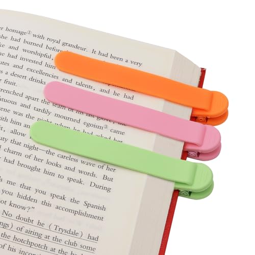 Auto-Hold Silicone Bookmarks