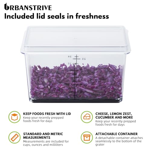 Effortless Stainless Steel Box Grater with Catch Container
